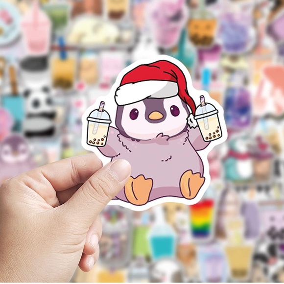 Kawaii Bubble Tea 12 Vinyl Stickers - Mystery Bundle - Picture 6 of 6